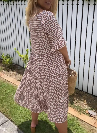 Michelle - Short Sleeve Midi Dress