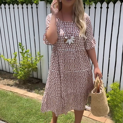 Michelle - Short Sleeve Midi Dress
