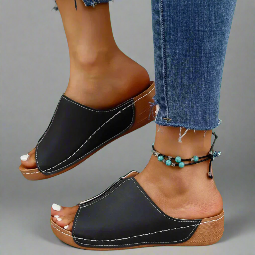 Noemi | Handcrafted Wedge Sandals Made from Premium Material