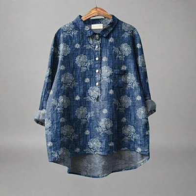 Renate | Elegant Long Blouse Made from Premium Fabric