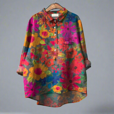 Renate | Elegant Long Blouse Made from Premium Fabric