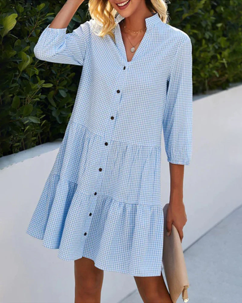 Bella - Summer Check Dress