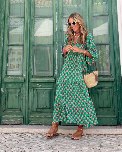 Elin™ | Boheme Cotton Maxi Dress