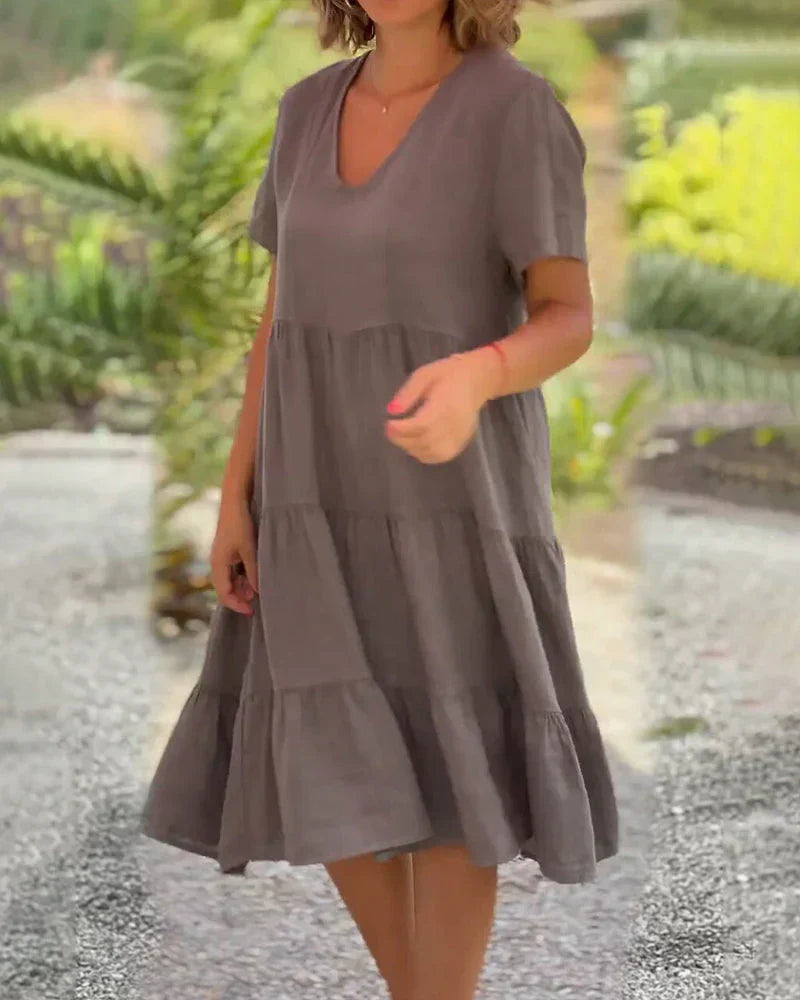 Zoey - Casual Summer V-Neck Dress