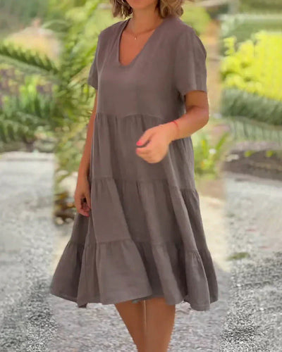 Zoey - Casual Summer V-Neck Dress