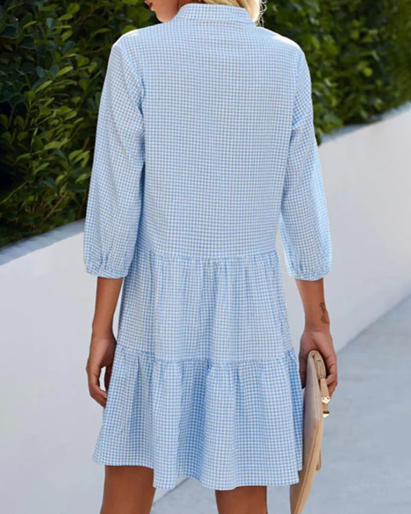 Bella - Summer Check Dress