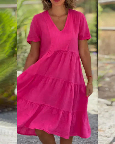 Zoey - Casual Summer V-Neck Dress