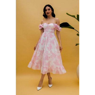 Sarah - Ruffle Midi Dress