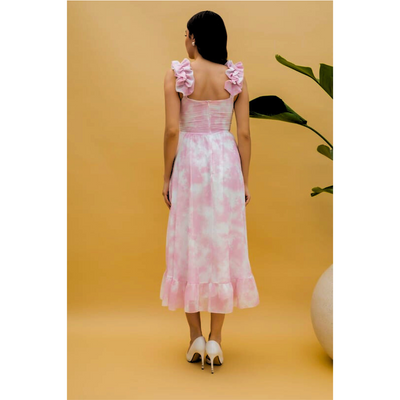 Sarah - Ruffle Midi Dress