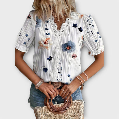 Emily - Stylish Blouse with V-Neck