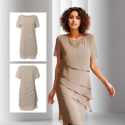 Elisa Layered Chiffon Dress