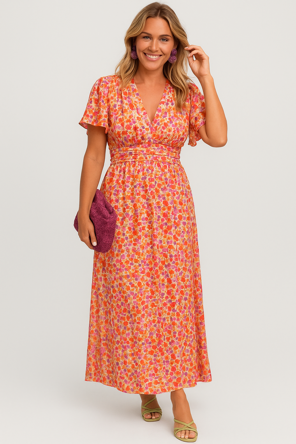 Pauline - Long Floral Dress