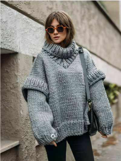 Lisa - Knitted Oversized Sweater