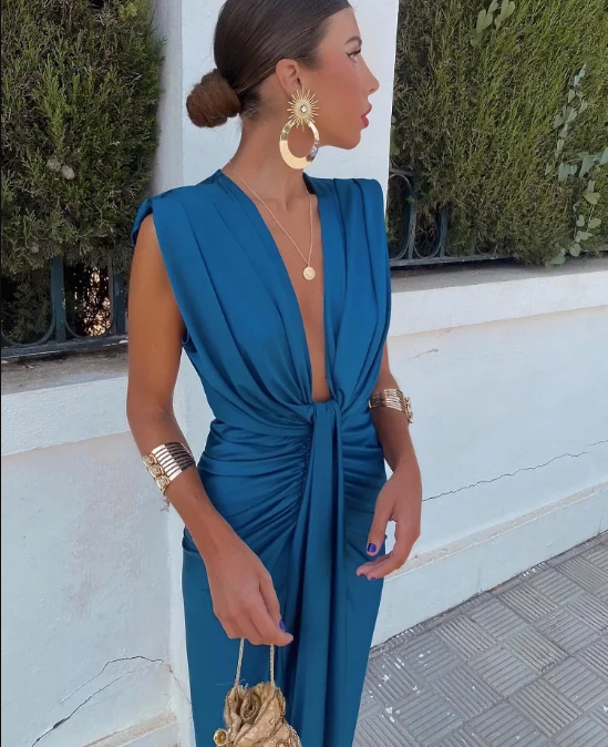 Moriah™ | Women's Pleated Maxi Dress.