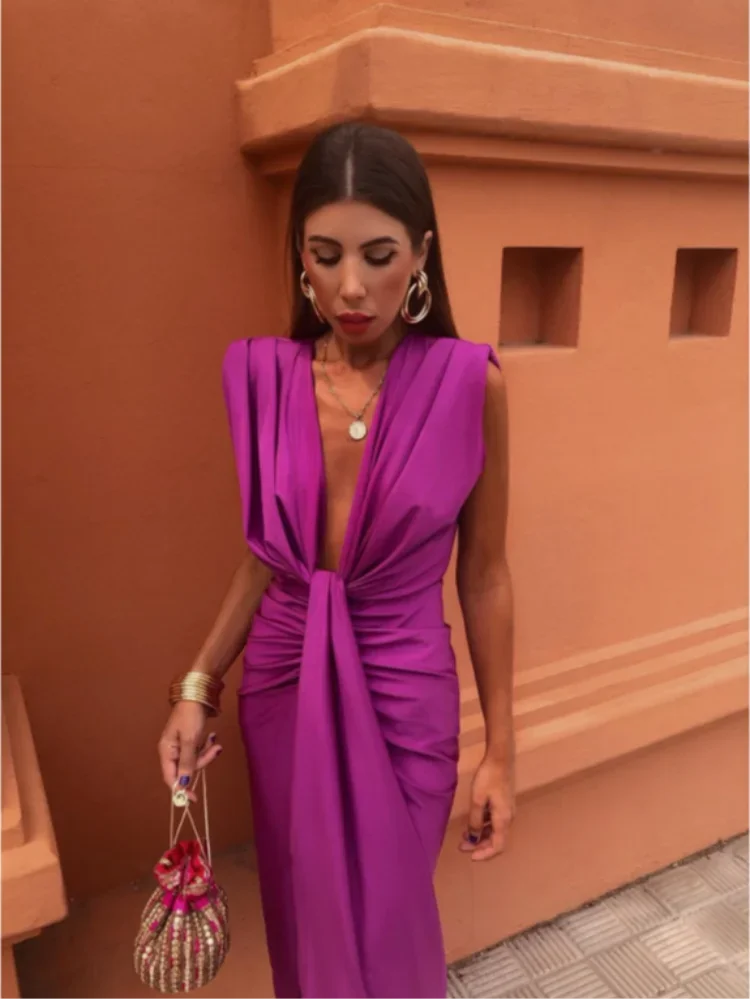 Moriah™ | Women's Pleated Maxi Dress.