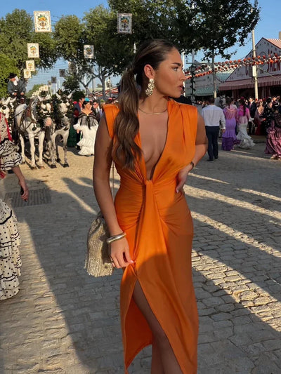 Moriah™ | Women's Pleated Maxi Dress.