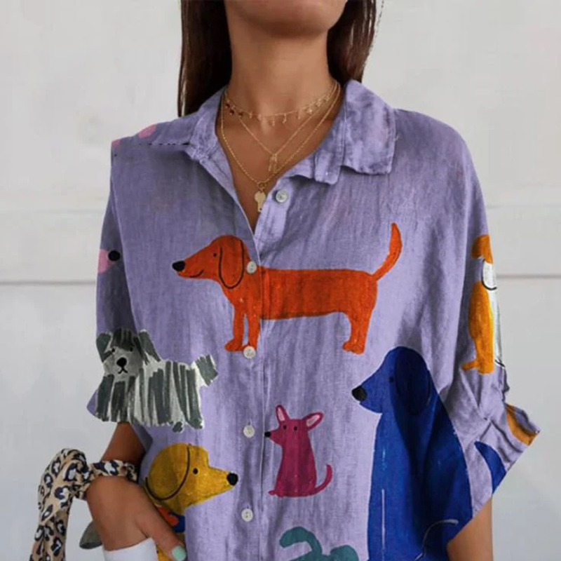 Paws & Prints Oversized Shirt