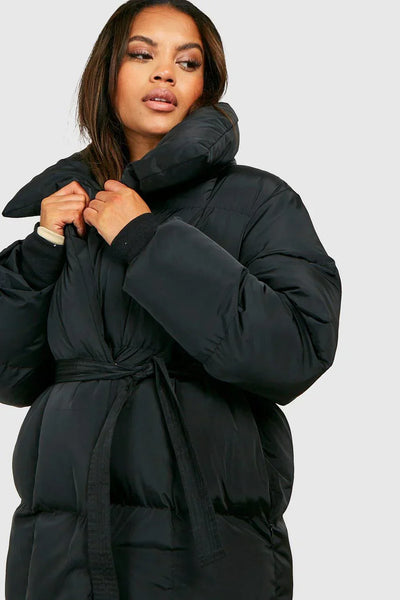 Belted Luxe Puffer Jacket