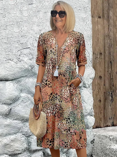Grethe™ - Tummy Covering Midi Dress
