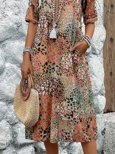 Grethe™ - Tummy Covering Midi Dress