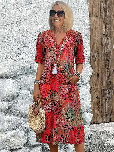 Grethe™ - Tummy Covering Midi Dress