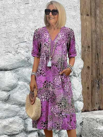 Grethe™ - Tummy Covering Midi Dress