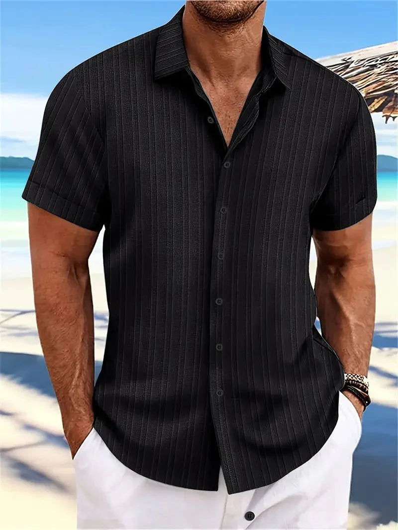 Emil – Elegant Slim Fit Short-Sleeved Shirt