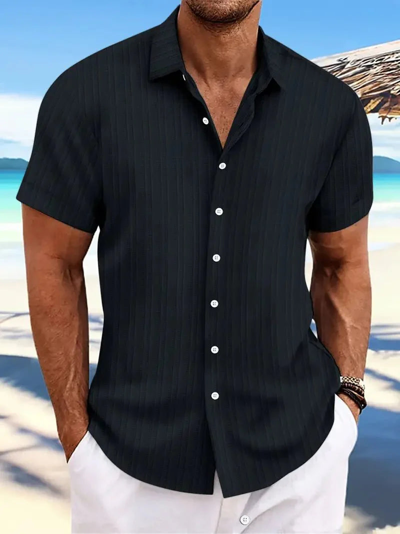 Emil – Elegant Slim Fit Short-Sleeved Shirt