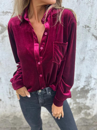 Marianne | Velvet Blouse