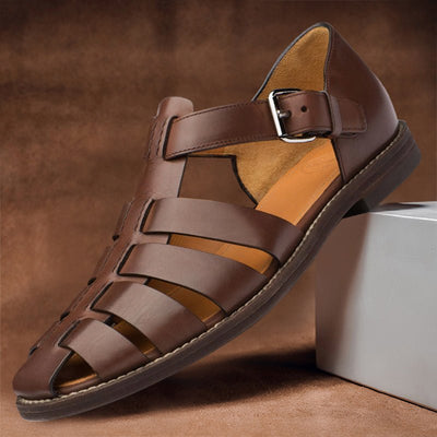 Luca - Exquisite Leather Fisher Sandals for Men
