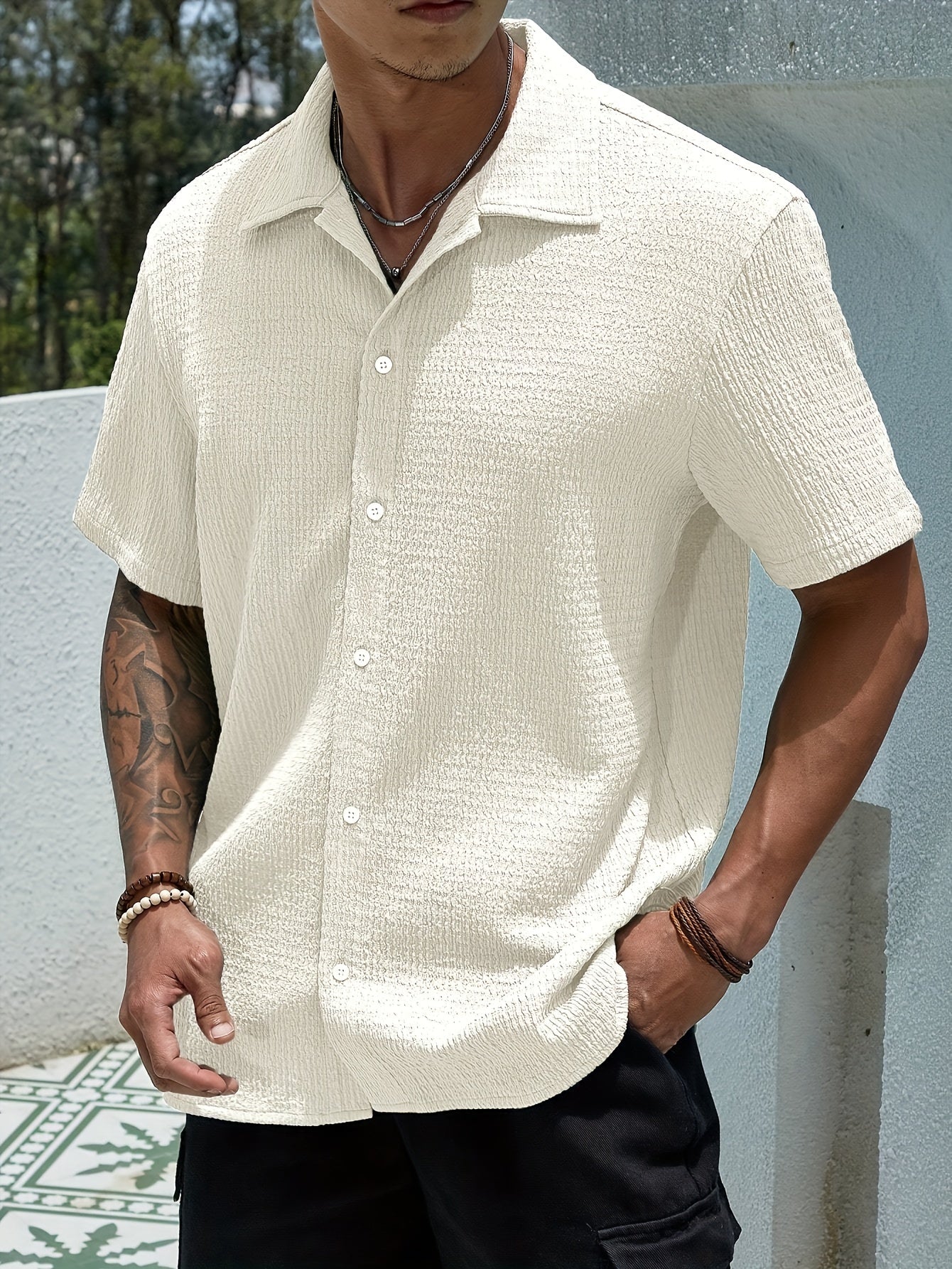 Maximilian – Elegant Short-Sleeve Shirt
